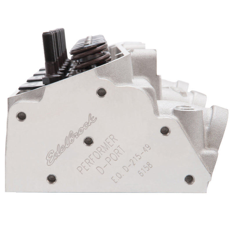 Edelbrock 61595 Cylinder Head fits Pontiac Performer D-Port 72cc Chambers for Hydraulic Roller Cam Complete