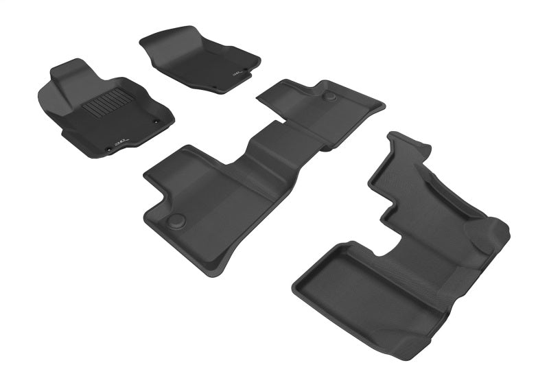 3D MAXpider 2014-2015 fits Kia Sorento 7-Seats Kagu 2nd Row Floormats - Gray