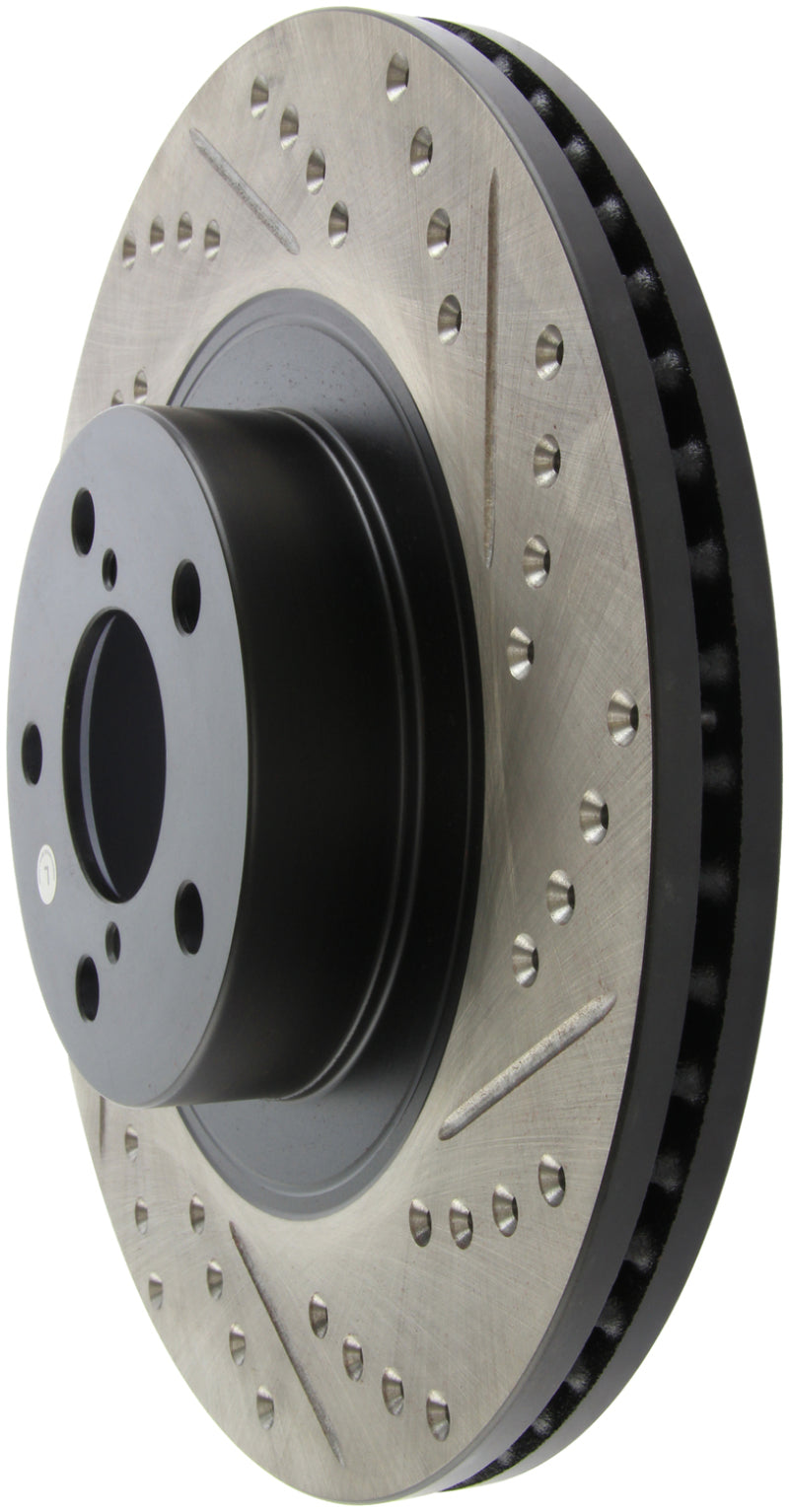 Stoptech 127.47021L Slotted & Drilled Sport Brake Rotor