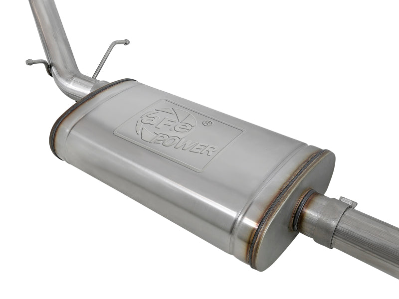 AFE 49-34106-P Series 3in 304SS Exhaust Cat-Back w/Pol Tip 2019 fits GM Silver
