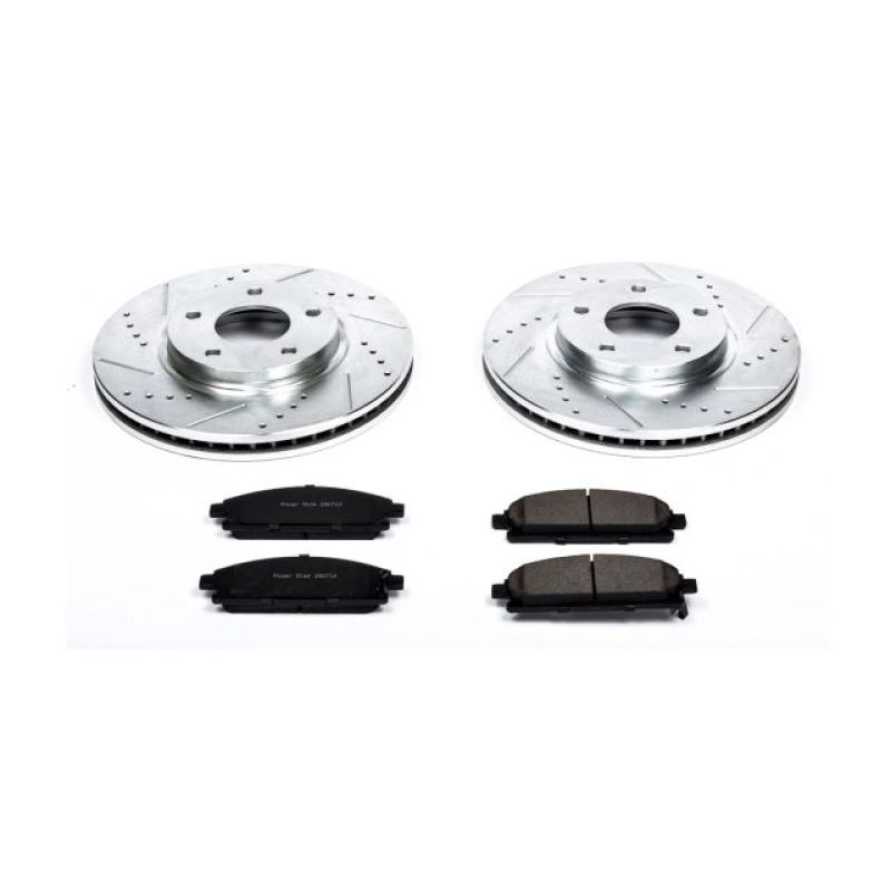 PowerStop K150 fits Nissan 04-09 Quest Front Z23 Evolution Sport Brake Kit