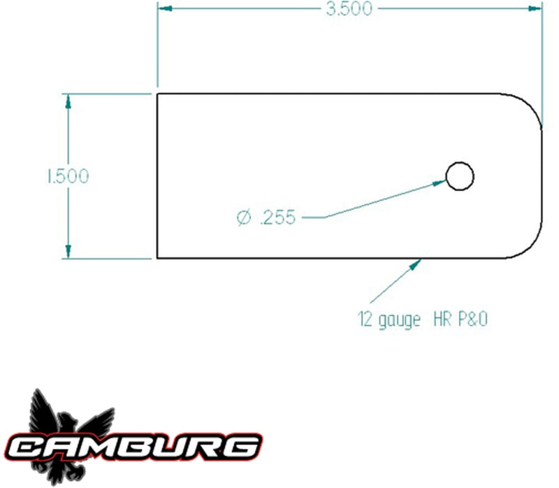 Camburg CAM-040073 Black Fender Washer 10 Pack (aluminum washer bolt body clip 1/8in. tab)