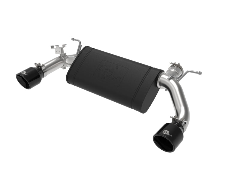 AFE 49-36348-B rce XP 3in to 2.5in 304 SS Axle-Back Exhaust w/ Black Tips 14-16
