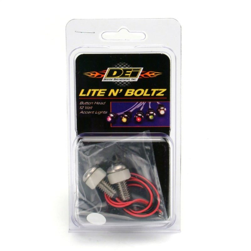 DEI 30303 LED Lighted Button Head Bolts Universal Accent Lighting - 2-pack - Wh