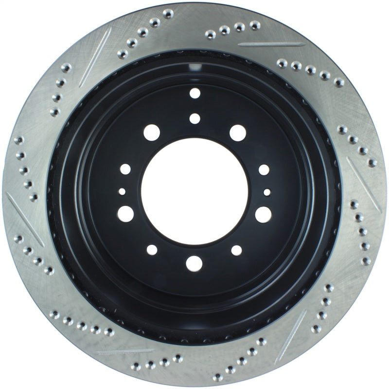 Stoptech 127.44087L Slotted & Drilled Sport Brake Rotor