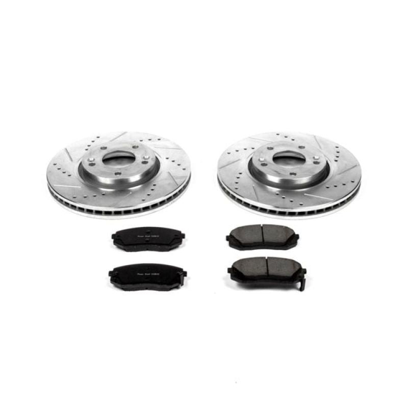 PowerStop K6087 fits Hyundai 10-15 Tucson Front Z23 Evolution Sport Brake Kit