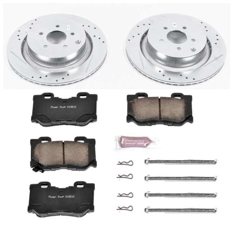 PowerStop K5861 fits Infiniti 09-13 FX50 Rear Z23 Evolution Sport Brake Kit