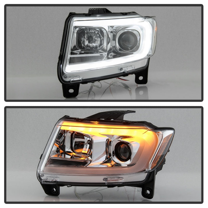 Spyder 5085801 fits Jeep 11-13 Grand Cherokee - Light Bar Proj Headlights - Hal