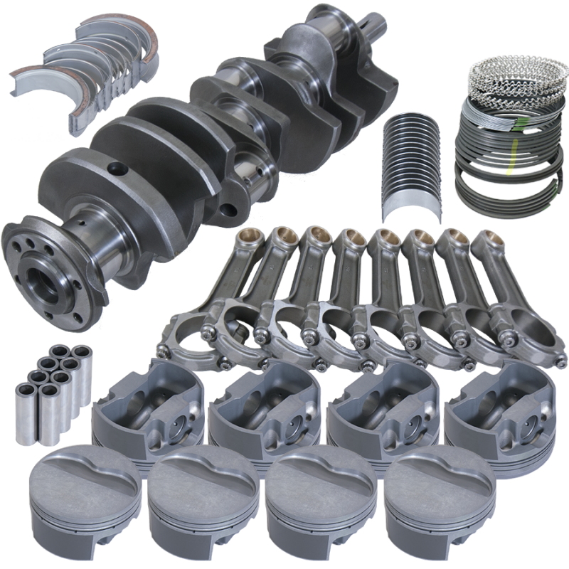 Eagle B524134185 fits Pontiac 455 4.250in Crank 6.800in I-Beam Rods -6cc Flat Top 4.185in Pistons Balanced Assembly