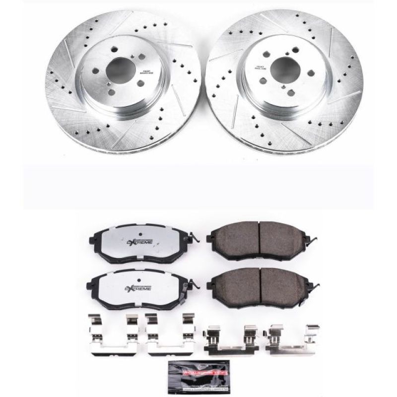 PowerStop K285-26 14-18 fits Subaru Forester Front Z26 Street Warrior Brake Kit