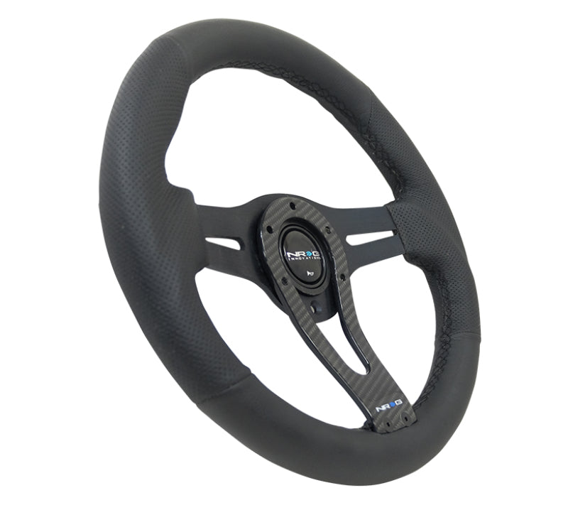 NRG RST-002RCF Reinforced Steering Wheel (320mm) w/Carbon Center Spoke