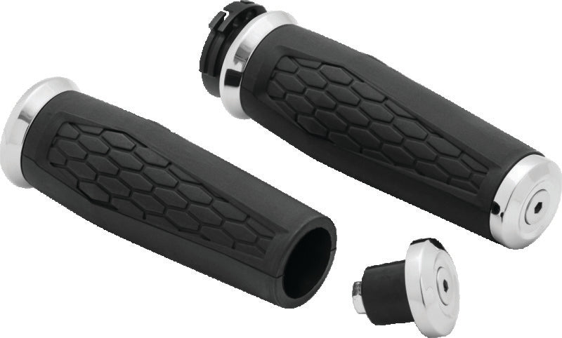 Kuryakyn 5920 Kuryakyn Hex Grips Dual Cable Chrome
