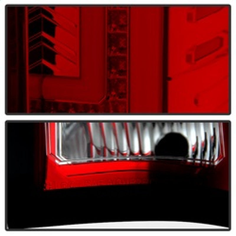 Spyder 5080677 fits GMC 14-16 Sierra LED Tail Lights Red Clear ALT-YD-GS14-LBLE