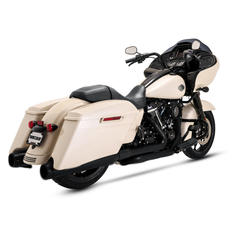 Vance and Hines Vance 47351 & Hines HD Dresser Duals 17-22 HDr/Heatshield Black