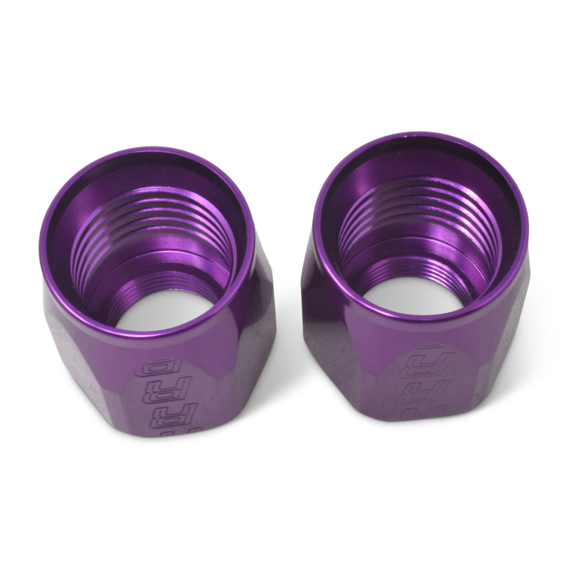 Russell 615532 Performance 2-Piece -8 AN Anodized Full Flow Swivel Hose End Sockets (Qty 2) - Purple