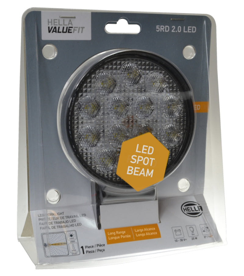 Hella 357105012 ValueFit Work Light 5RD 2.0 LED MV LR LT