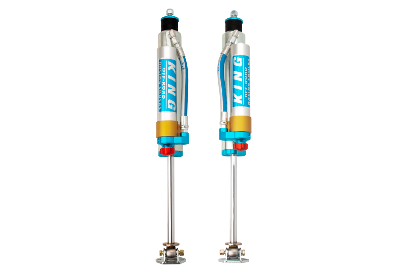 King 25001-176A Shocks 97-06 fits Jeep Wrangler TJ Front 2.5 Dia Piggy Hose Res Shock 3-5in Lift w/Adjuster (Pair)