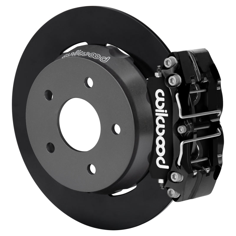Wilwood 140-18060 22-24 Polaris RZR Turbo/ Pro R 5-Lug Rear Big Brake Kit - Blk Powder Coat