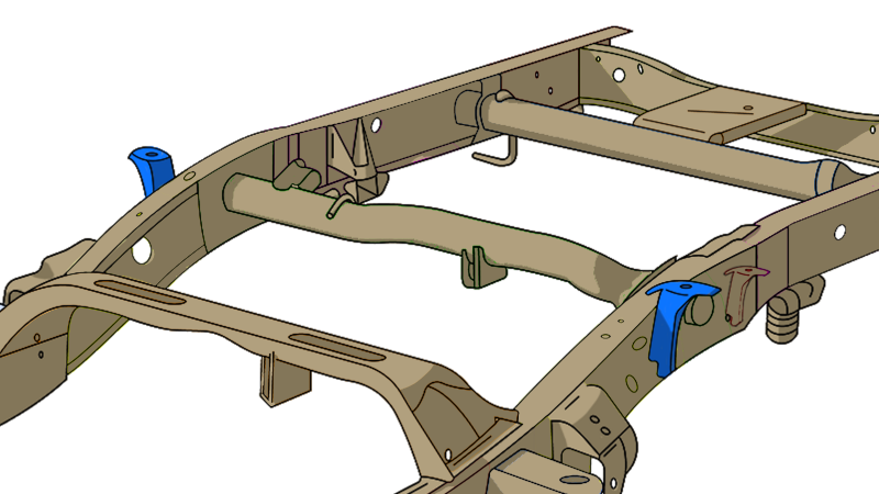 RustBuster RB7316 Rust Buster 1999-2006 fits Chevy & GMC Pick Up Trucks ward Bed Mount RB7316
