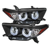 Spyder 5075055 fits Toyota 11-13 Highlander Projector Headlights 3D DRL Blk PRO