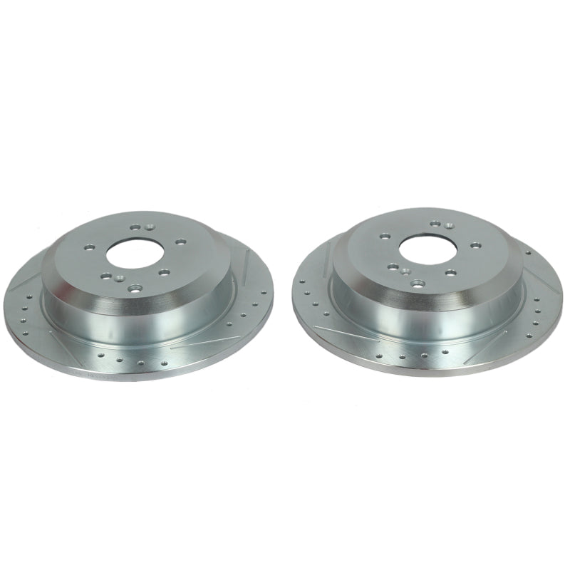 PowerStop fits Hyundai 07-12 Veracruz Rear Evolution Drilled & Slotted Rotors -