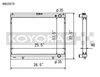 Koyo HH020879 1998-Aug 2000 fits Nissan Skyline GT-R R34 2.6L Turbo Radiator