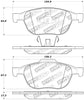 StopTech 308.1044 Street Touring fits Mazda 04-09 3 Front Brake Pads