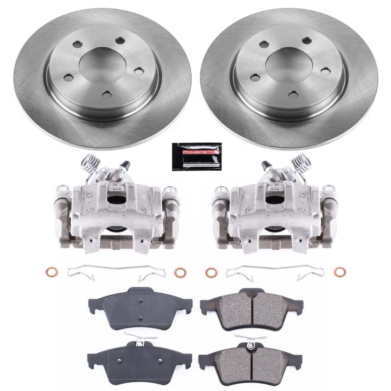PowerStop KCOE129 fits Mazda 04-13 3 Rear Autospecialty Brake Kit w/Calipers