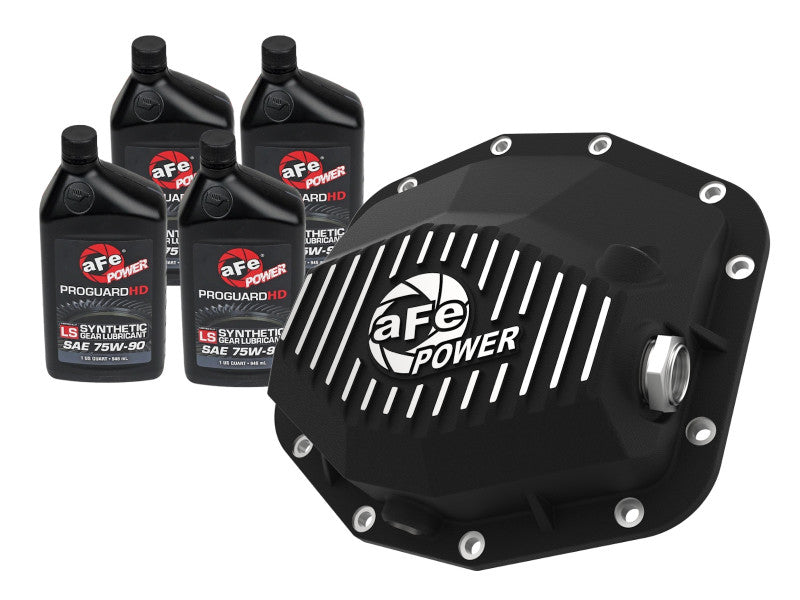 AFE 46-71281B 21-22 Ram1500 TRX Hemi V8 6.2L PRO Series Rear Diff Cover Black w