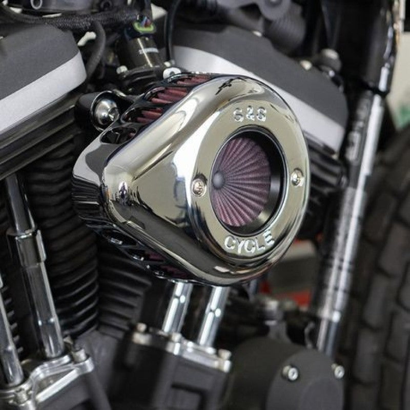 S&S 170-0725A Cycle 2007+ XL Models Stealth Air Stinger w/ Chrome Teardrop