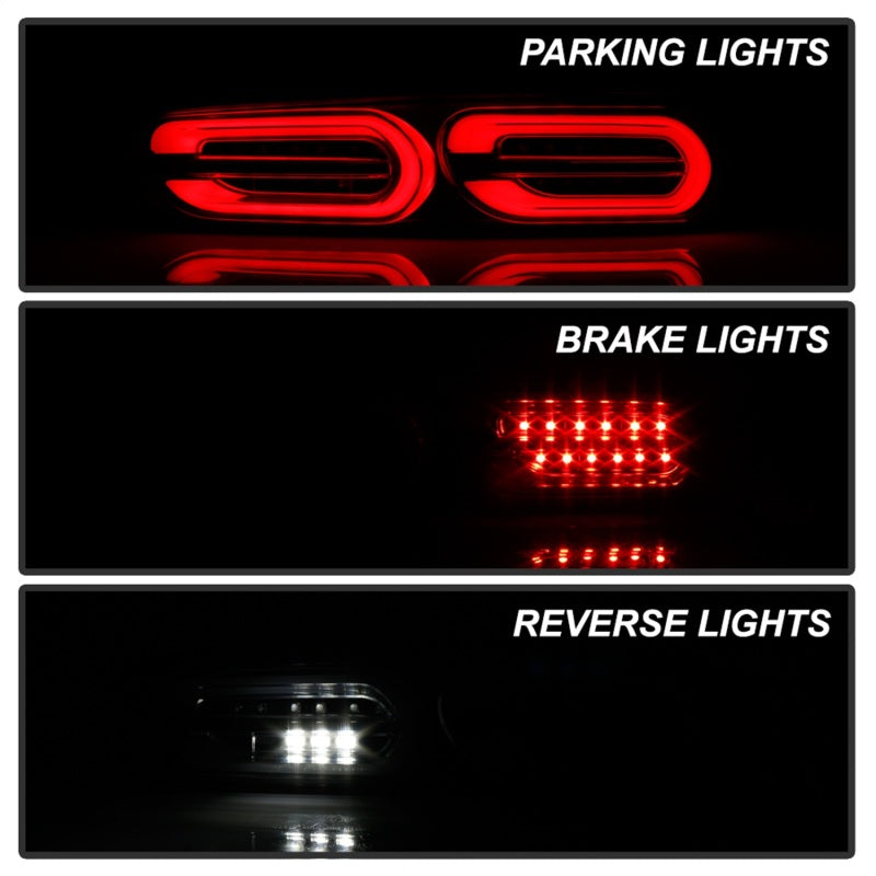 Spyder 5087218 fits Chevy 16-18 Camaro Halogen LED Tail Lights Black ALT-YD-CCA