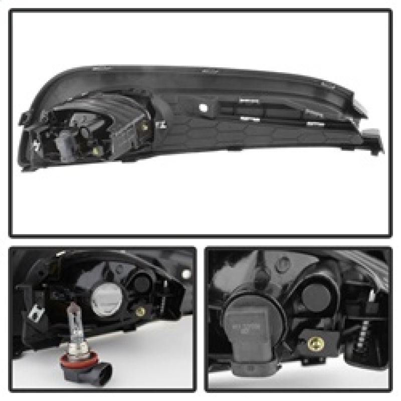 Spyder 5077745 fits Honda 13-20 Civic 2014 4dr OEM Fog Light W/Switch Clear FL-
