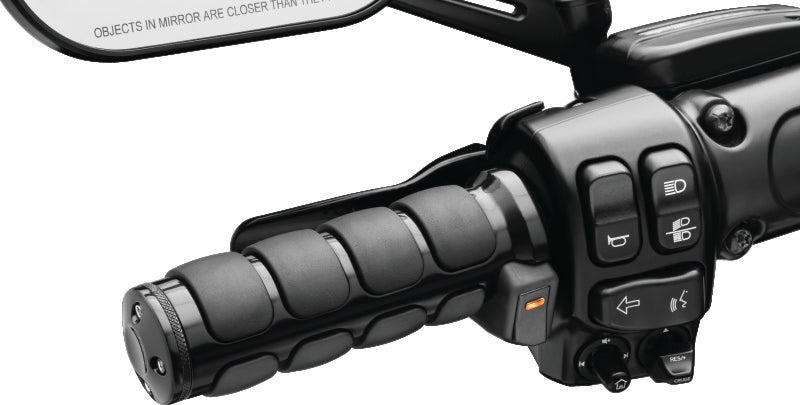 Kuryakyn 6472 Kuryakyn Heated ISO Grips Throttle-By-Wire Gloss Black