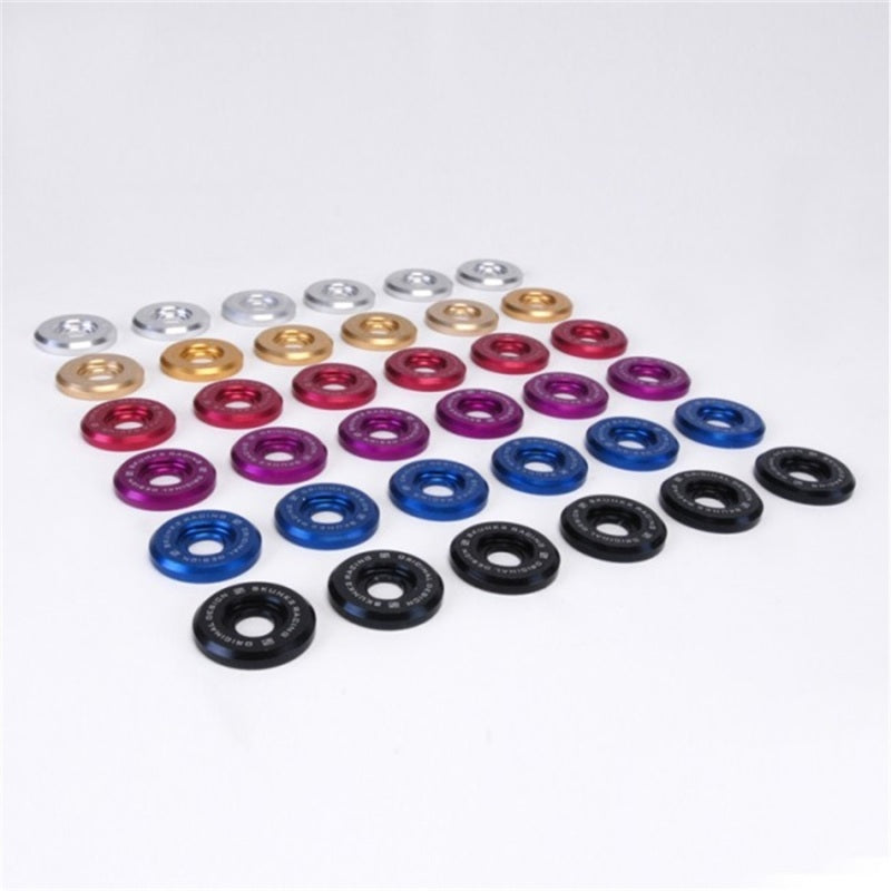 Skunk2 Racing 649-05-0215 Skunk2 Small Fender Black Anodized Washer Kit (6 Pcs.)