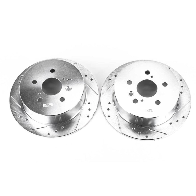 PowerStop fits Lexus 04-06 RX330 Rear Evolution Drilled & Slotted Rotors - Pair