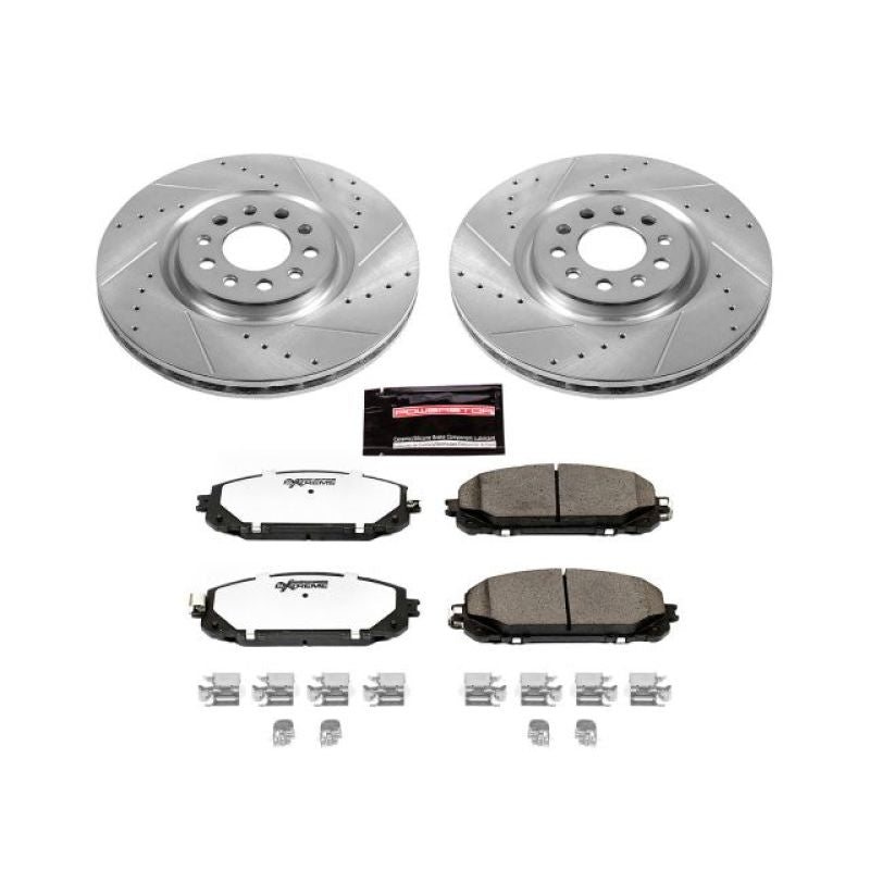 PowerStop K6540-36 14-16 fits Jeep Cherokee Front Z36 Truck & Tow Brake Kit