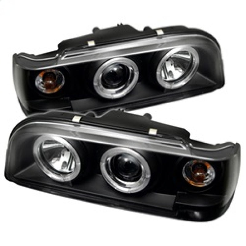 Spyder 5012289 fits Volvo 93-97 850 Projector Headlights LED Halo Black High H1