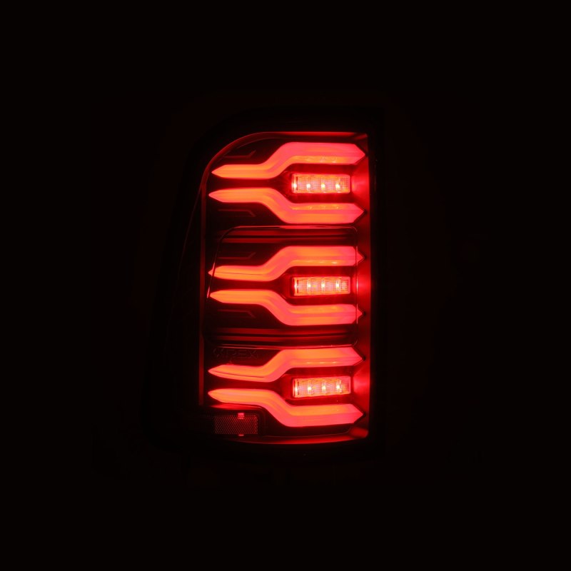 AlphaRex 640040 fits Dodge 19-21 Ram 1500 Luxx-Series LED Tail Lights Black w/A
