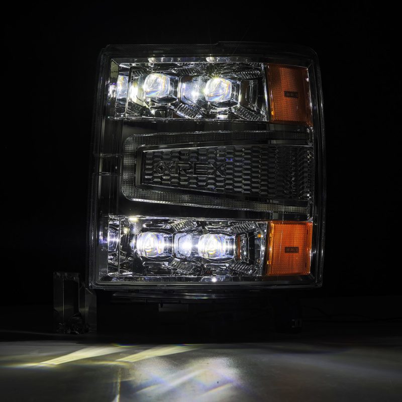 AlphaRex 880240 fits Chevy 04-15 1500HD NOVA-Series LED Proj Headlights Chrome