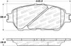 Stoptech 308.0906 Street Brake Pads