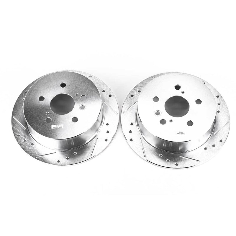 PowerStop fits Lexus 04-06 RX330 Rear Evolution Drilled & Slotted Rotors - Pair