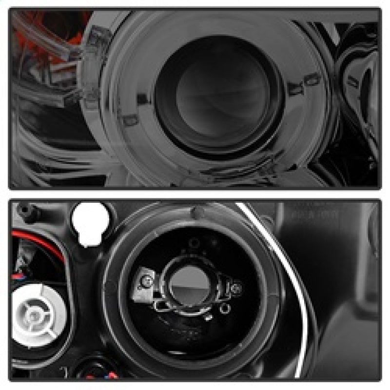 Spyder 5009029 fits BMW 06-08 E90 3-Series (4 dr) Proj LED Halo Amber Reflctr R