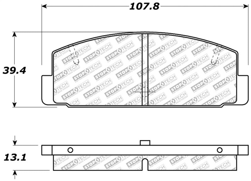 Stoptech 305.0332 Street Select Brake Pads - Front/Rear