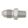DeatschWerks 6-02-0907 3AN Male Flare to 1/16in NPT Male - Anodized Stainless S