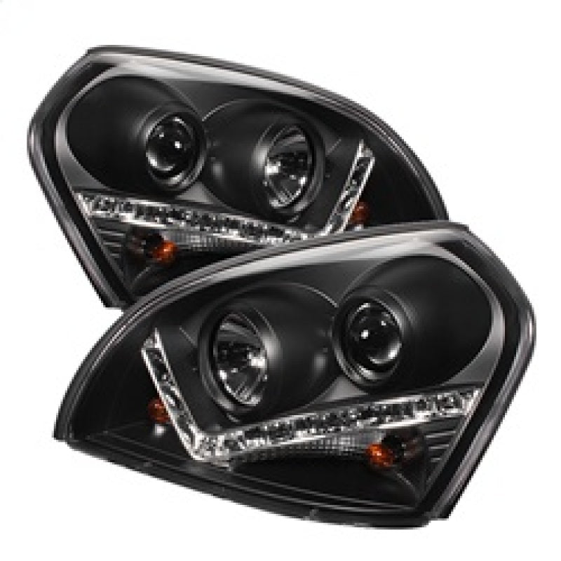 Spyder 5029447 fits Hyundai 04-09 Tucson Projector Headlights DRL Black High H1