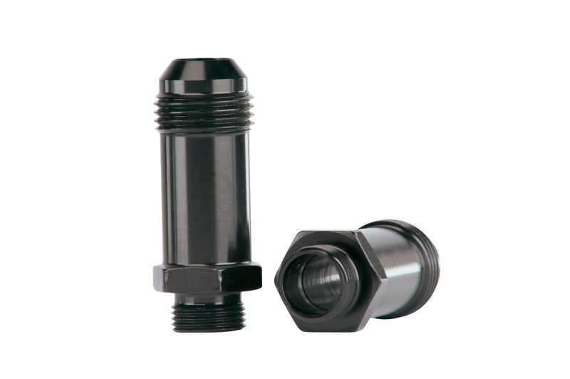 Aeromotive 15208 Demon Carb AN-08 to 9/16in x 24 Thread Float Bowl Fitting - Ex