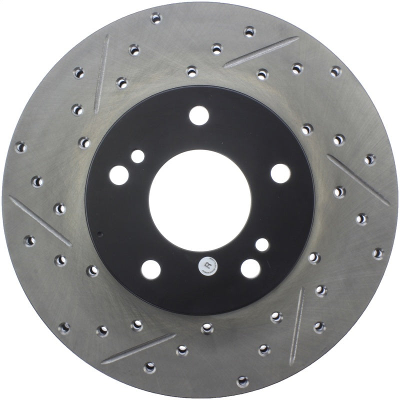 Stoptech 127.42050R Power Slot 6/89-96 Nissan 300ZX Slotted & Drilled Right Front Rotor