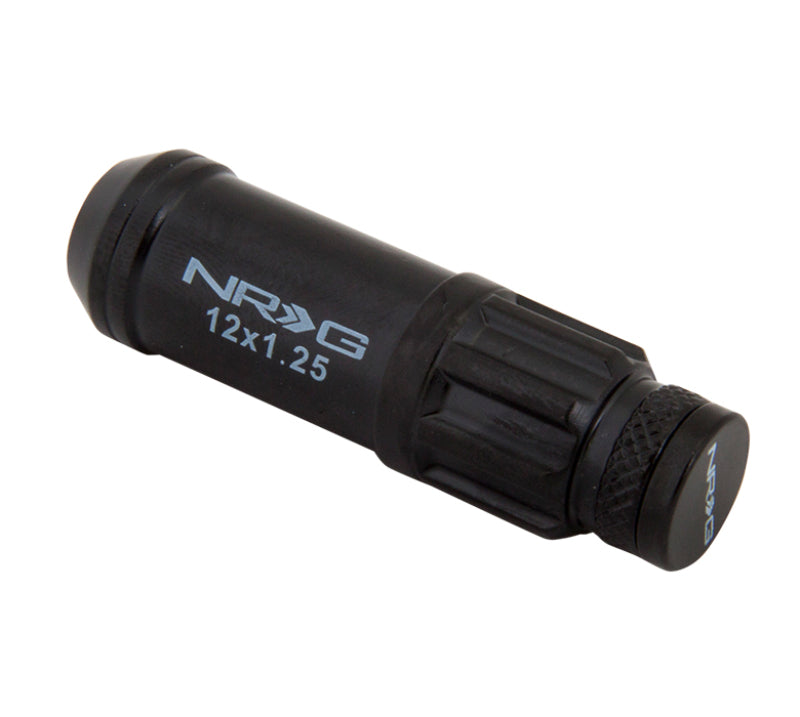 NRG LN-LS710BK-21 LN-LS710BK-21 700 Series M12 X 1.25 Steel Lug Nut w/Dust Cap