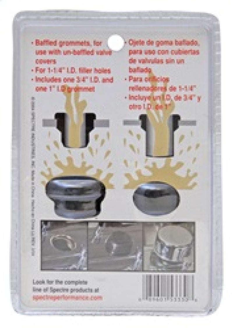 Spectre 5333 Valve Cover Grommets - Baffled (For Covers w/1-1/4in. Filler-Breather Holes)