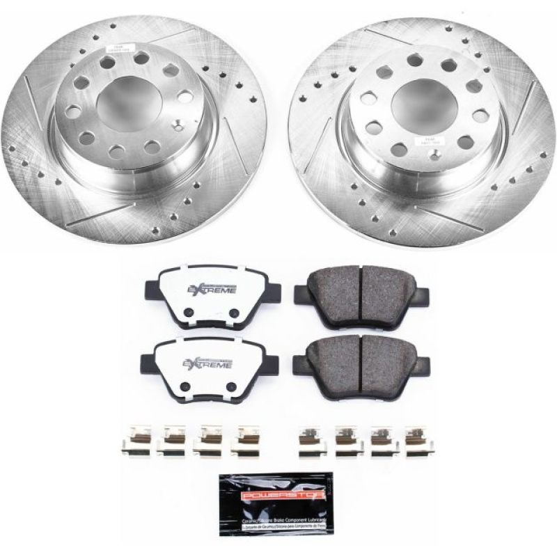 PowerStop K5667-26 10-12 fits Audi A3 Rear Z26 Street Warrior Brake Kit